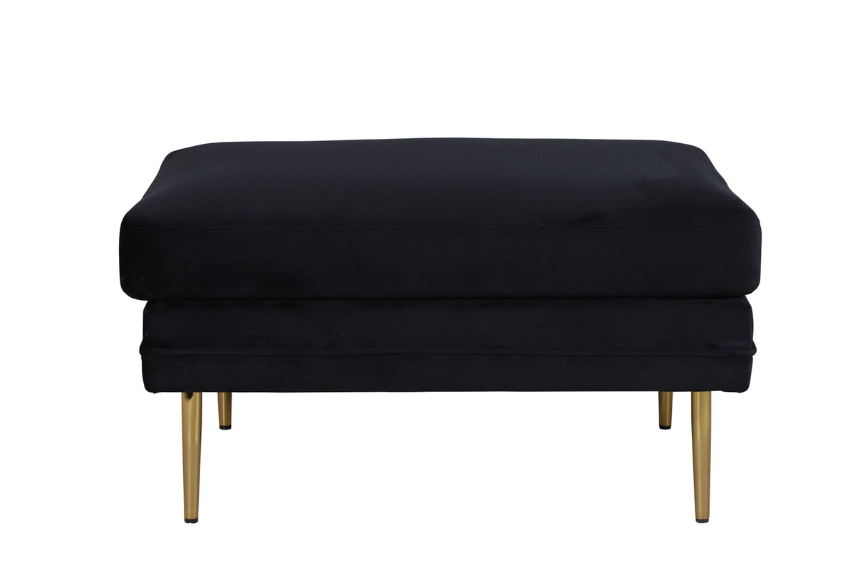 Ottoman 90 x 70 x 49 Svart