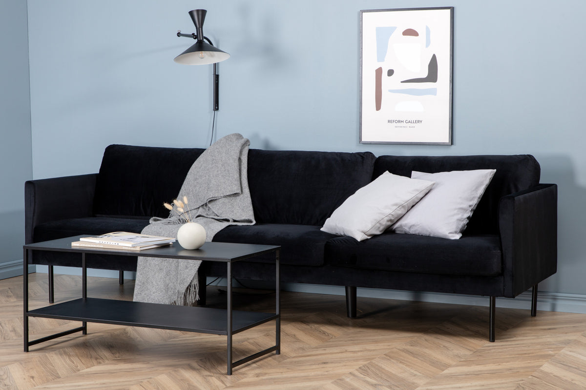 3-sits soffor Svart