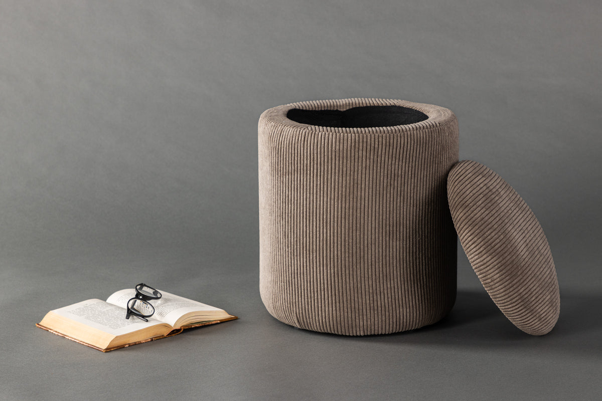 Limpen Pouf ø32 ⌀32 Brown