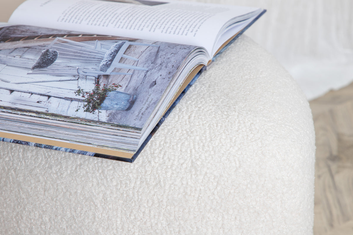 Peg Pouf ø46 ⌀46 White