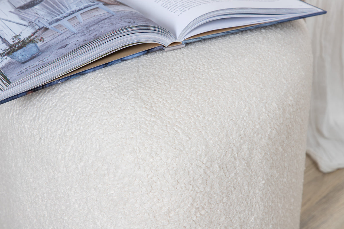 Peg Pouf ø46 ⌀46 White