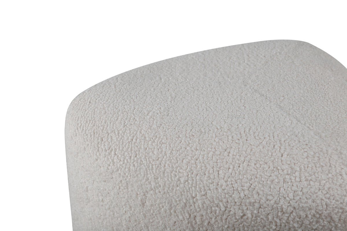 Peg Pouf ø46 ⌀46 White