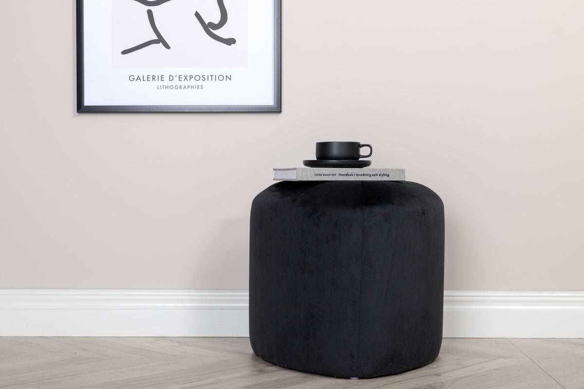 Peg Pouf ø46 ⌀46 Black