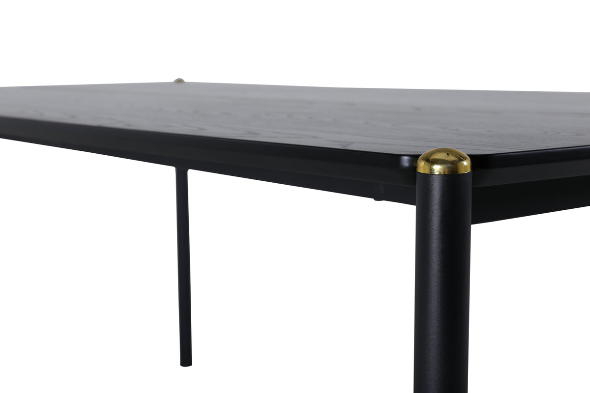 Pelle Rectangular Dining Table 190 x 90 Black
