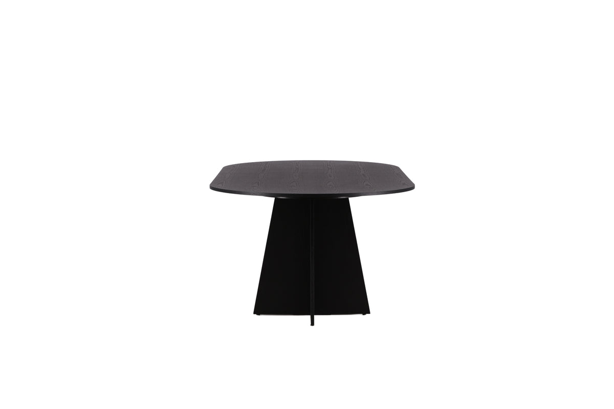 Bootcut Oval Dining Table 230 x 115 Black