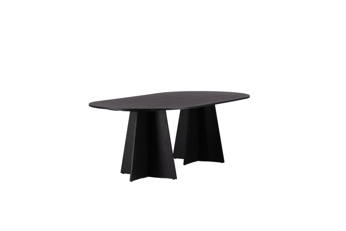 Bootcut Oval Dining Table 230 x 115 Black