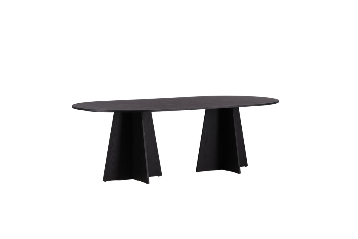 Bootcut Oval Dining Table 230 x 115 Black