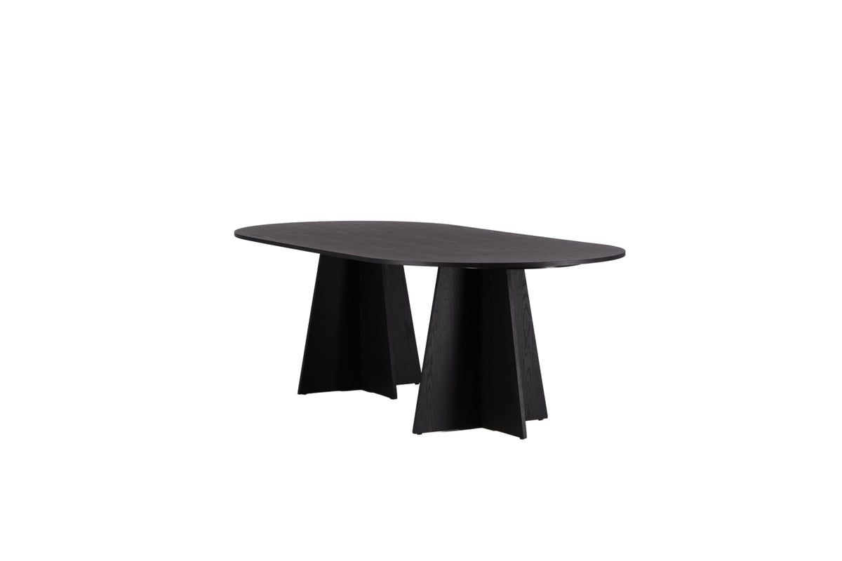 Bootcut Oval Dining Table 230 x 115 Black