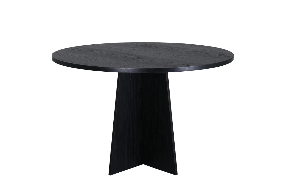 Bootcut Round Dining Table ⌀110 Black
