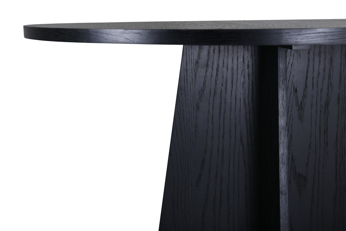 Bootcut Round Dining Table ⌀110 Black