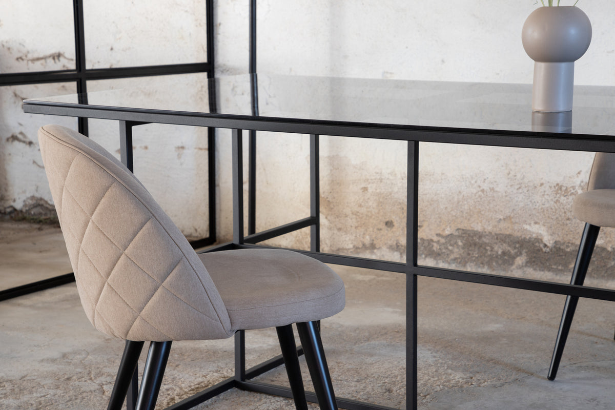 Leif Rectangular Dining Table 200 x 90 Black