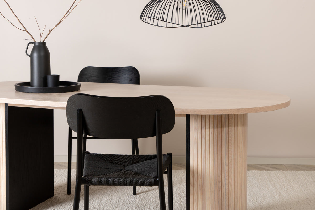 Bianca Oval Dining Table 200 x 90 Whitewash