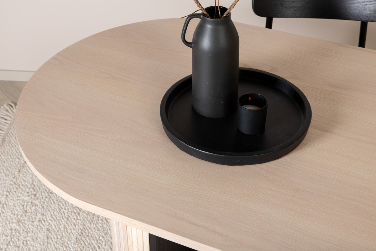 Bianca Oval Dining Table 200 x 90 Whitewash