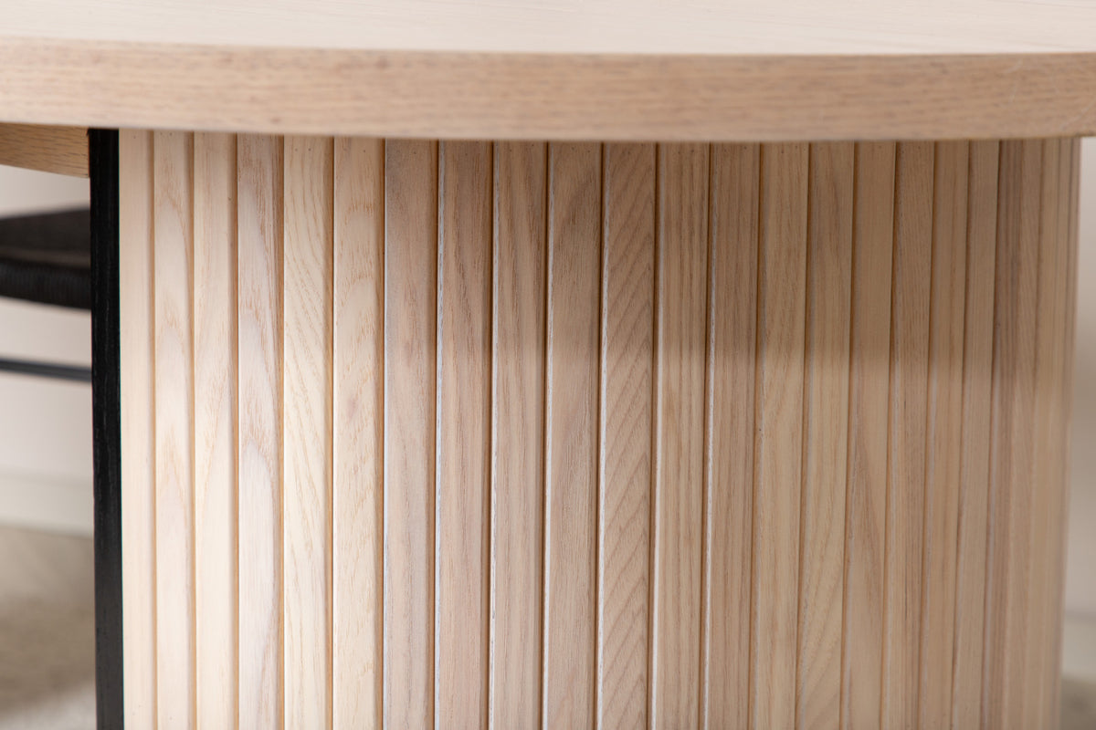 Bianca Oval Dining Table 200 x 90 Whitewash