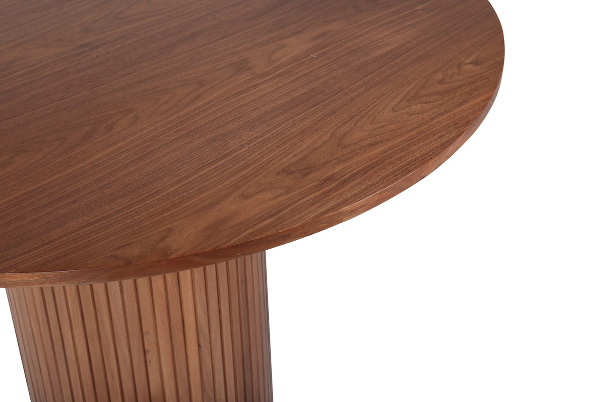 Bianca Round Dining Table ⌀110 Walnut