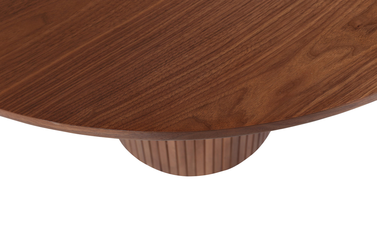 Bianca Round Dining Table ⌀110 Walnut