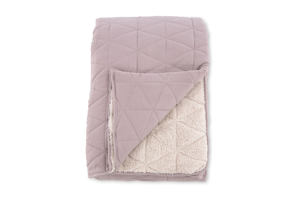 Nilla Bedspread 260 x 260 Dusty Pink