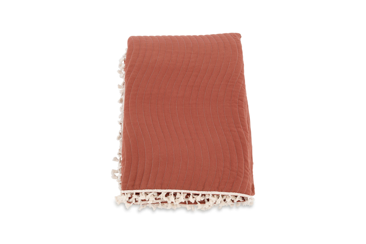 Lias Bedspread 180 x 260 Rusty Red