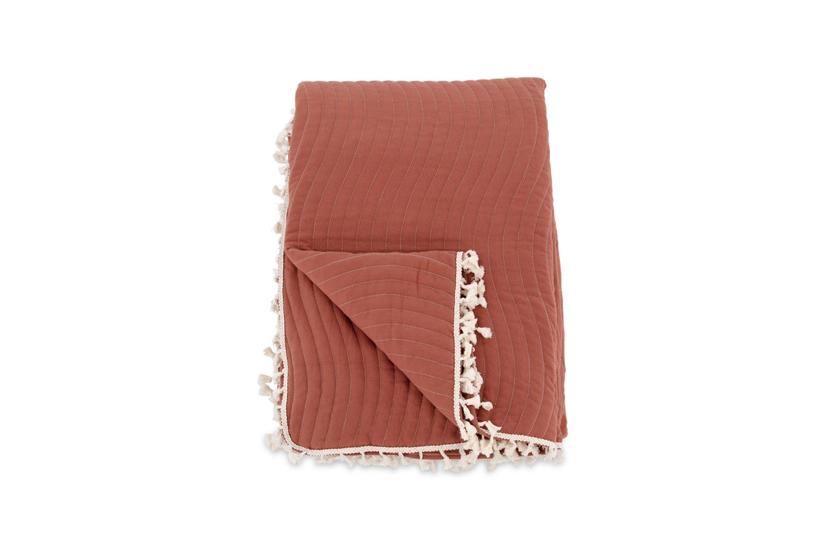 Lias Bedspread 180 x 260 Rusty Red