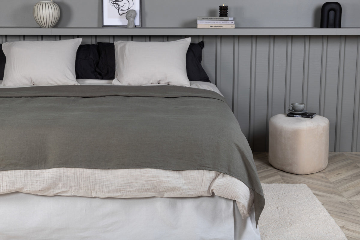 Milo Bedspread 180 x 260 Light Grey
