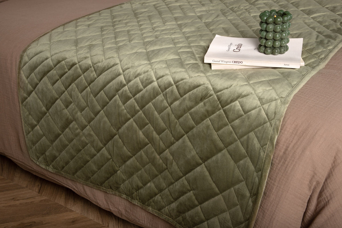 Jilly Bedspread 80 x 260 Green