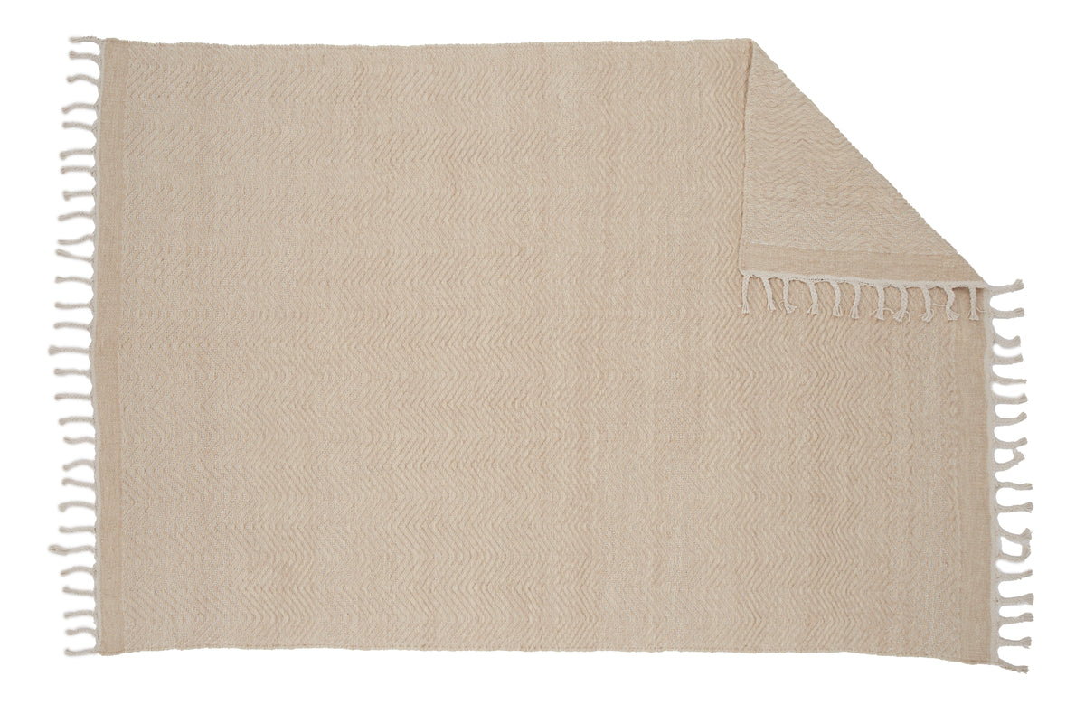 Rektangulära Mattor 203 x 300 Beige