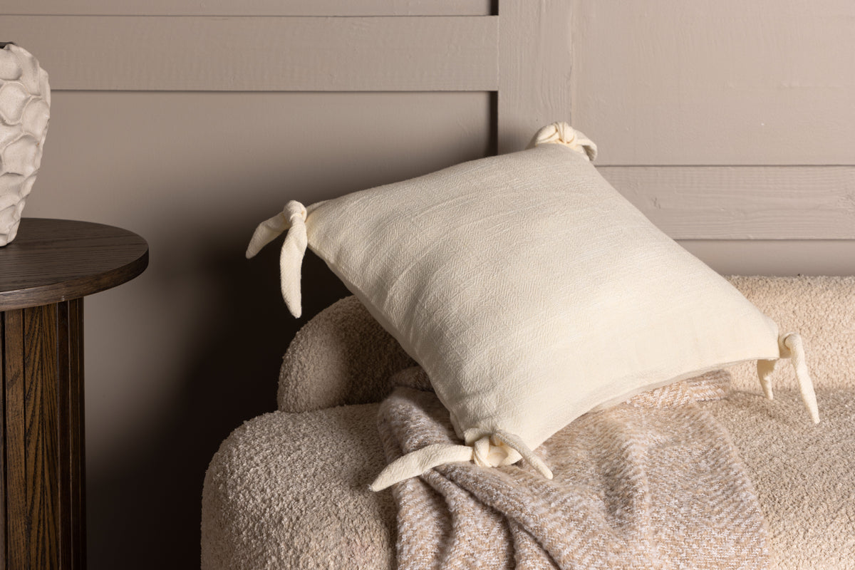 Nora Cushion Cover 40 x 40 White