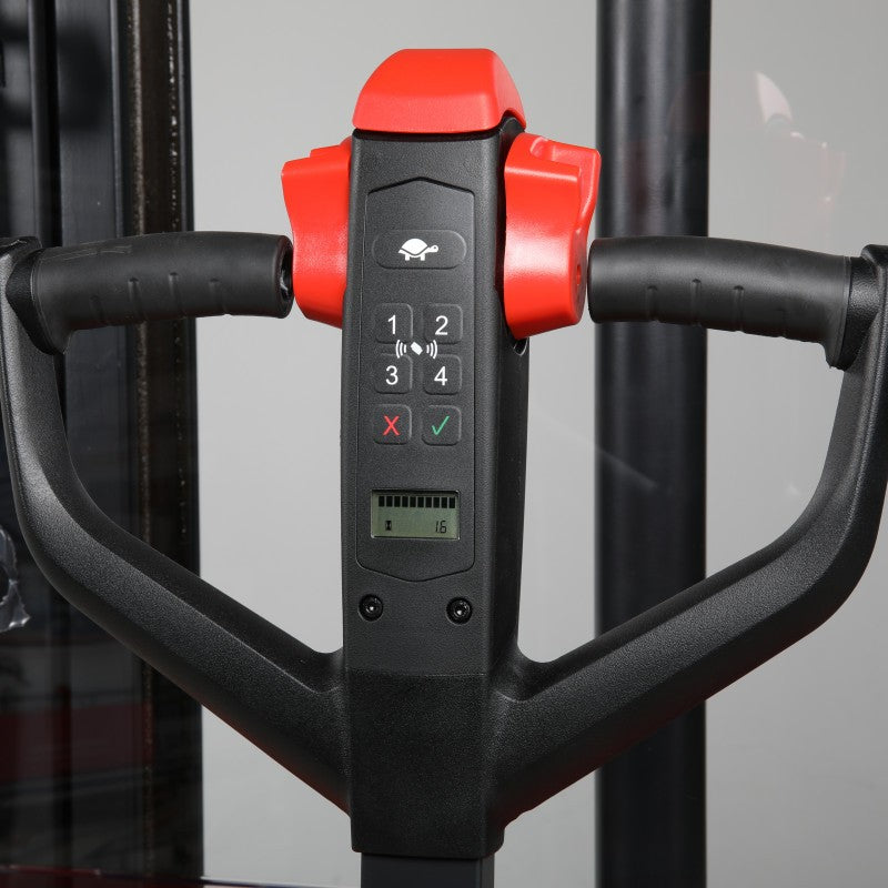 Elektrisk staplare Edge 1200 kg med litiumbatteri, lyfthöjd 1600 mm