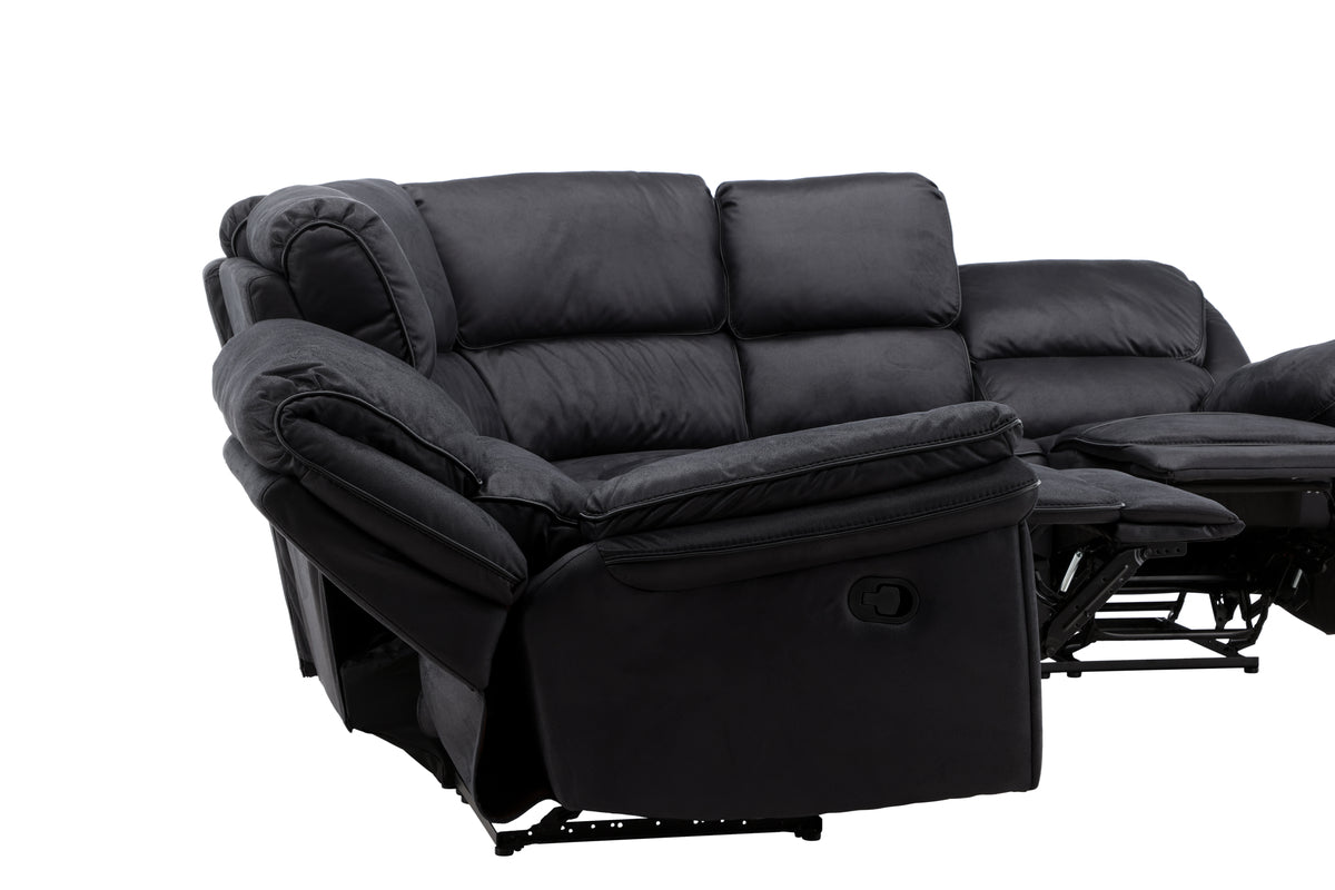 Reclinersoffor Svart