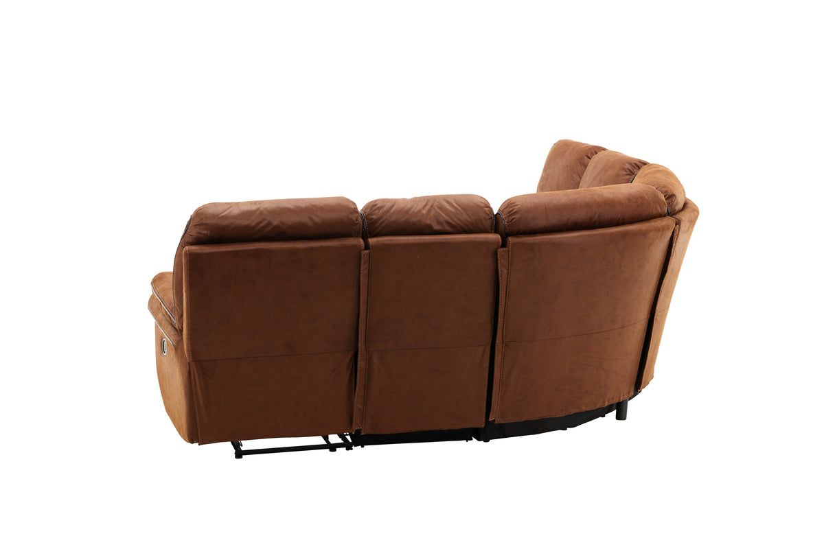 Reclinersoffor Brun