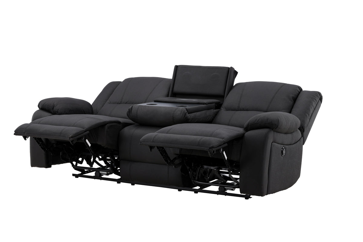 Reclinersoffor Svart