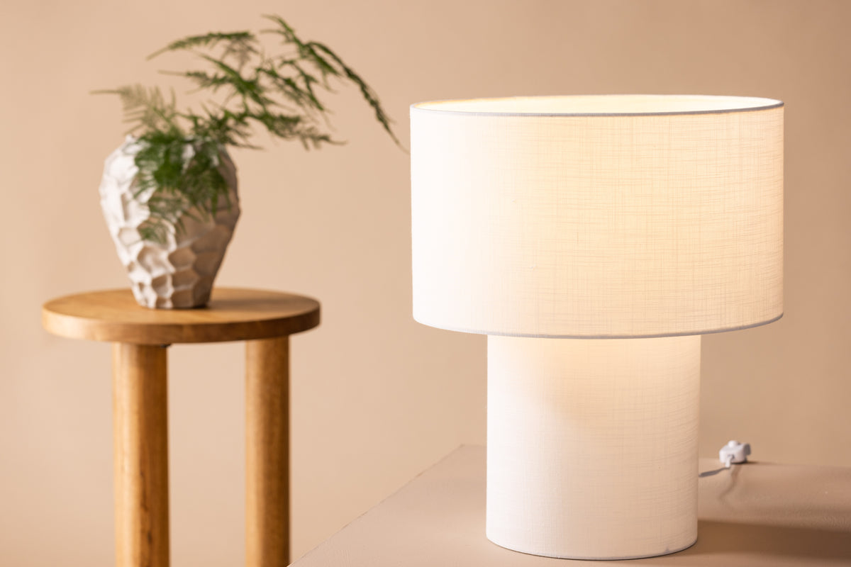 Globia Table Lamp White
