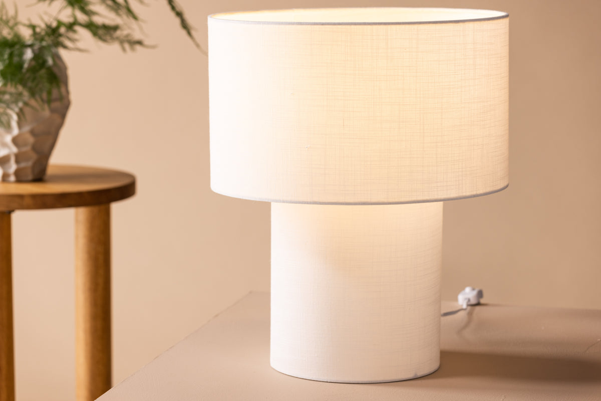 Globia Table Lamp White
