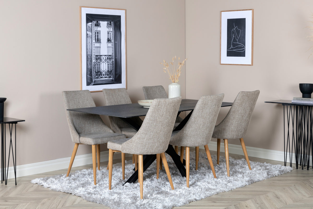 Dining chairs 2-pack Light grey