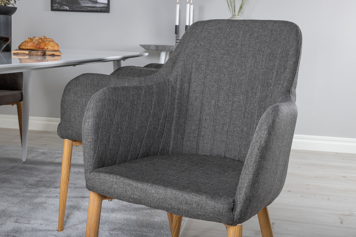 Comfort Dining Chair 2-pack Dark Grey
