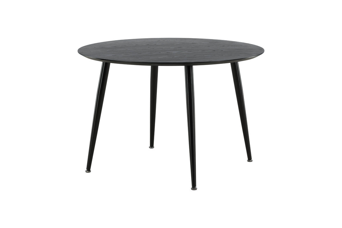 Dipp Round Dining Table ⌀115 Black