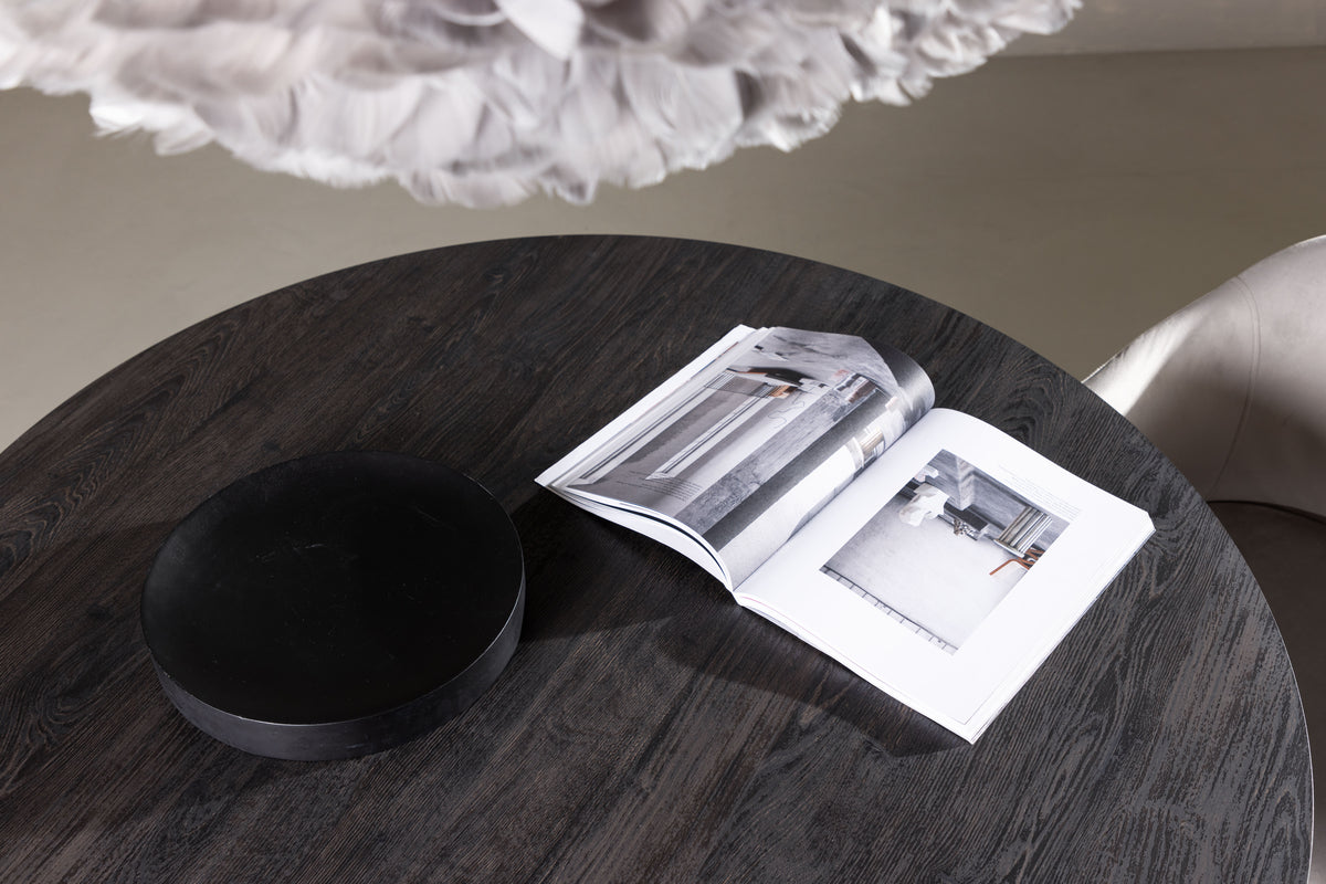 Lanzo Round Dining Table ⌀120 Mocca