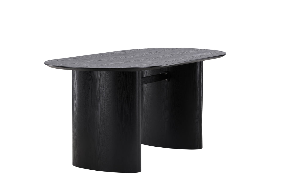 Isolde Oval Dining Table 180 x 90 Black