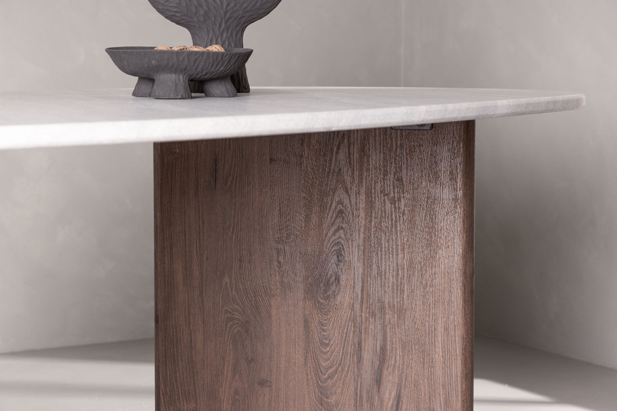 Grönvik Oval Dining Table 180 x 90 Light Grey