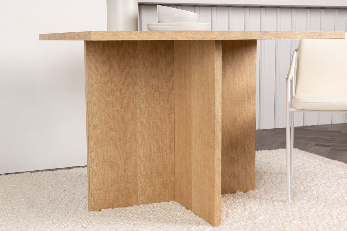 Leo Rectangular Dining Table 100 x 100 Nature