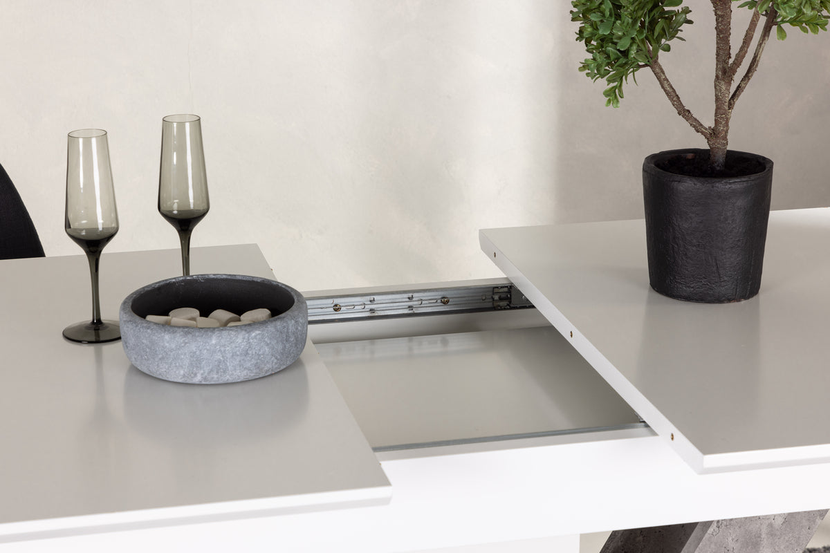 Disa Rectangular Dining Table 120 x 80 White