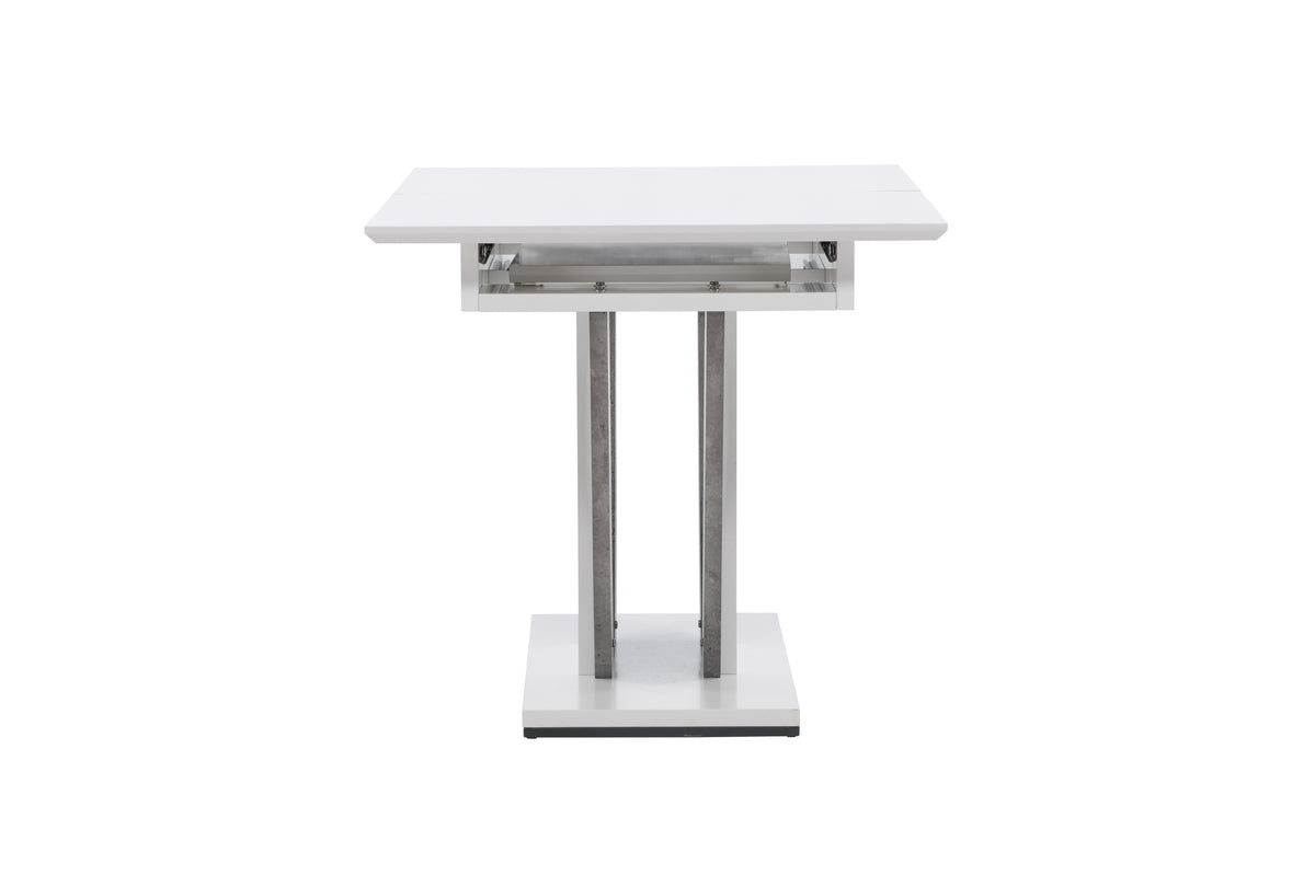 Disa Rectangular Dining Table 120 x 80 White