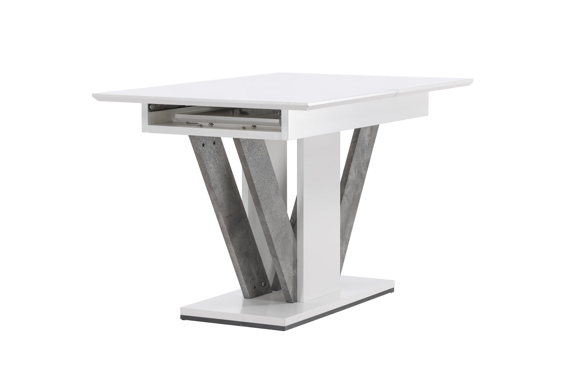 Disa Rectangular Dining Table 120 x 80 White