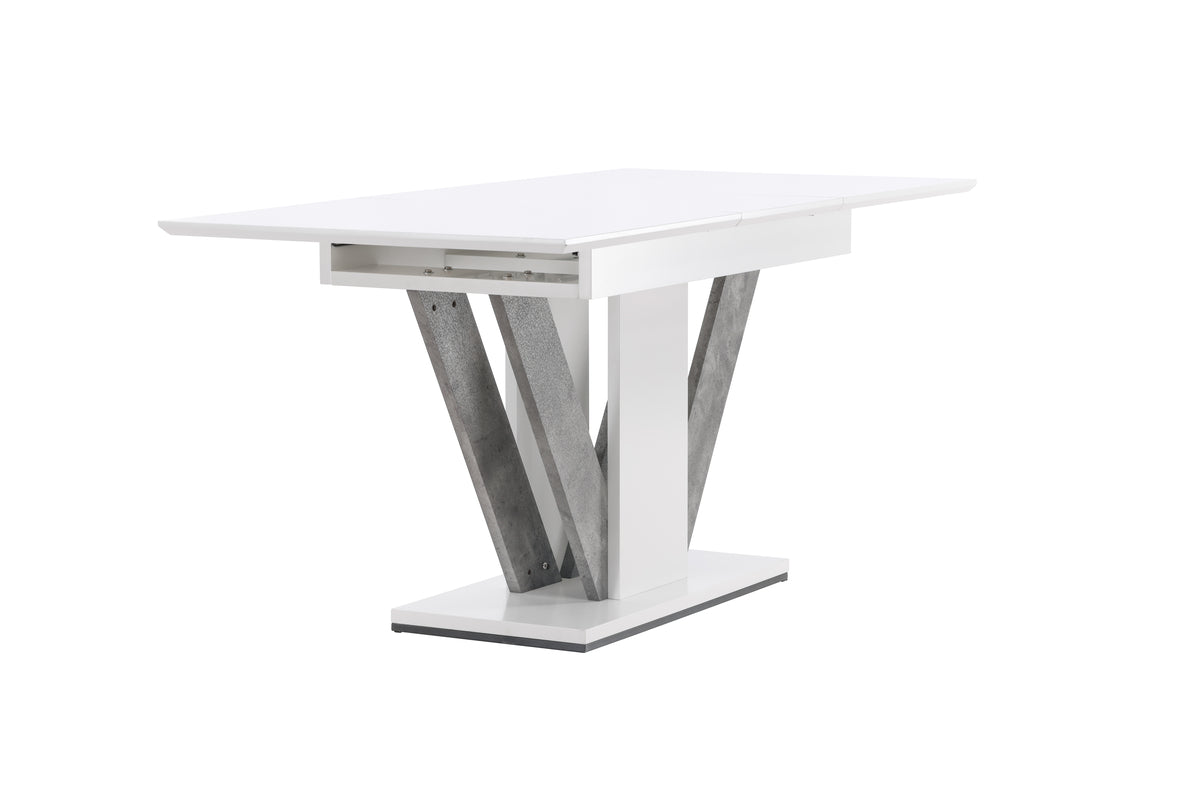 Disa Rectangular Dining Table 120 x 80 White