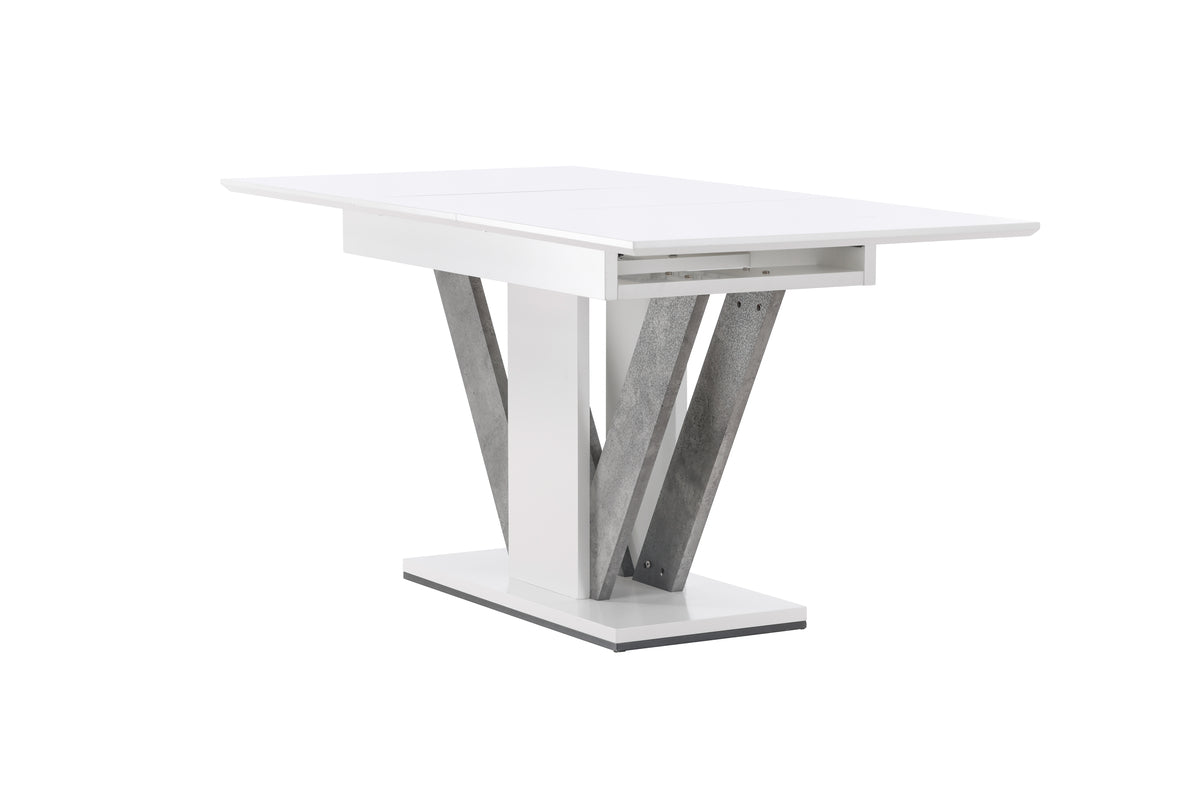 Disa Rectangular Dining Table 120 x 80 White