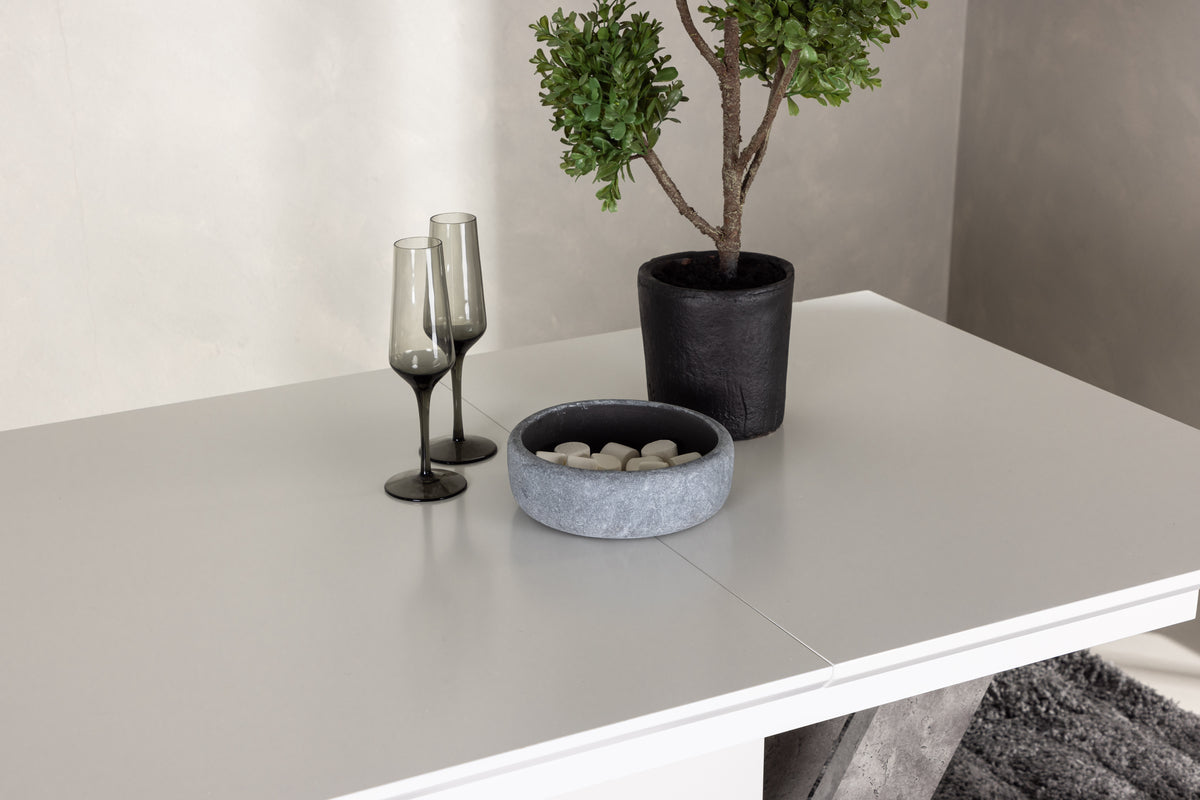 Disa Rectangular Dining Table 120 x 80 White