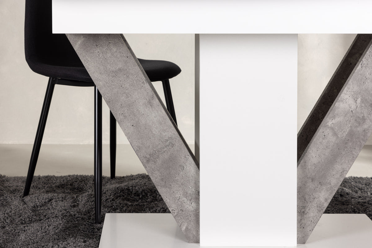 Disa Rectangular Dining Table 120 x 80 White