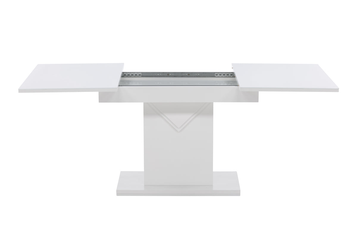 Pluto Rectangular Dining Table 120 x 90 White