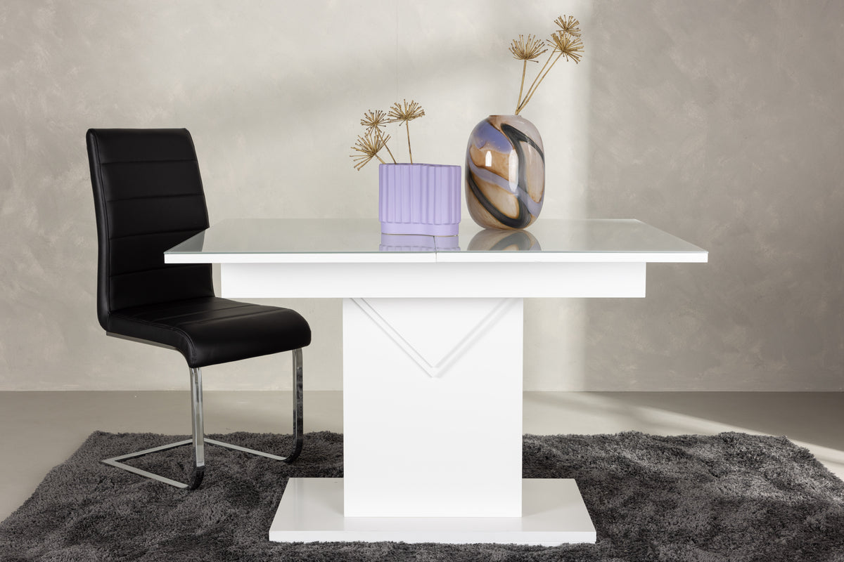 Pluto Rectangular Dining Table 120 x 90 White