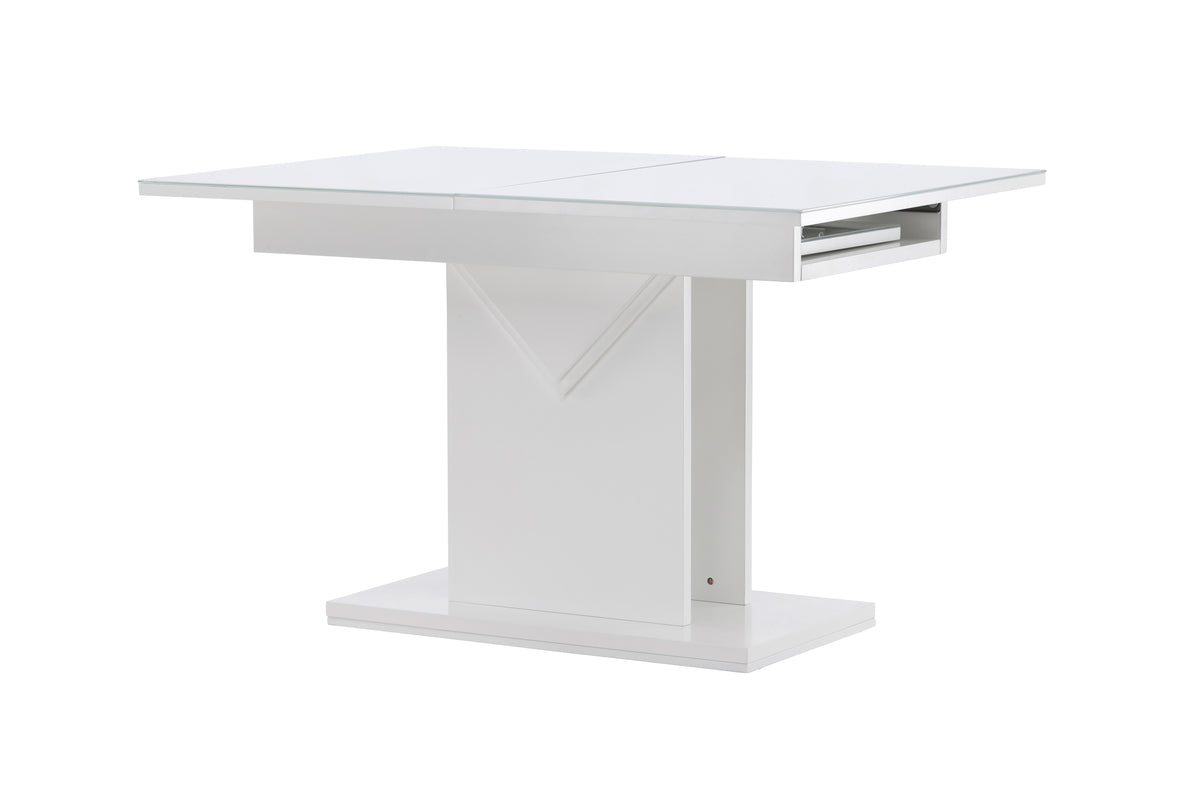 Pluto Rectangular Dining Table 120 x 90 White